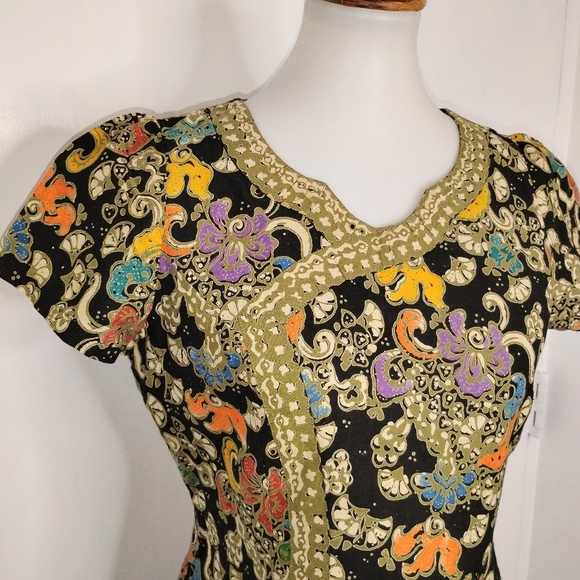 BATIK COTTON MAXI SKIRT AND BLOUSE NWOT - Picture 9 of 14